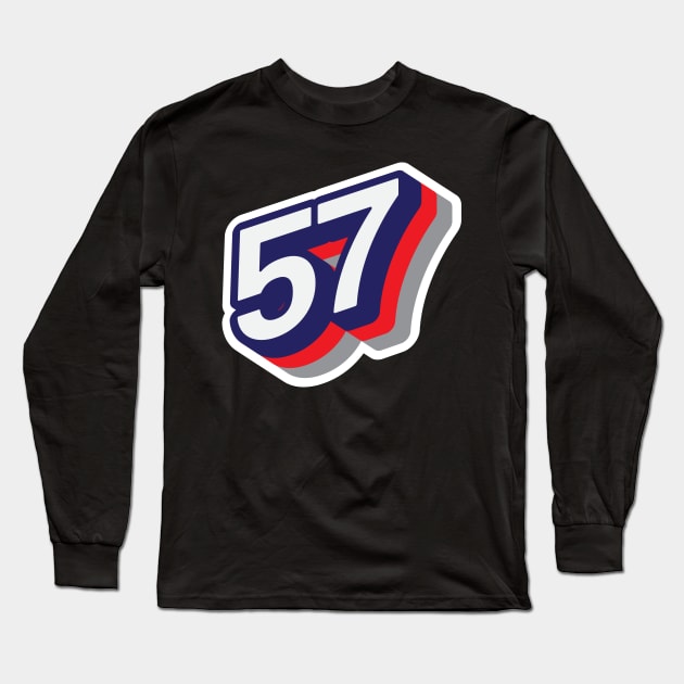 57 Long Sleeve T-Shirt by MplusC